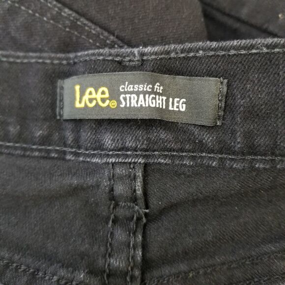LEE Classic Fit Straight Leg Jean Black Size 10M - Picture 13 of 15